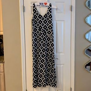 Black and white patterned sundress